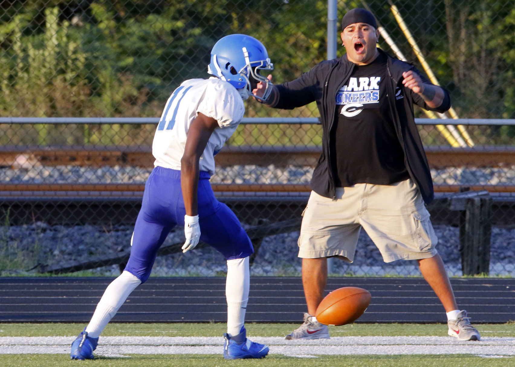 Clark at Whiting football
